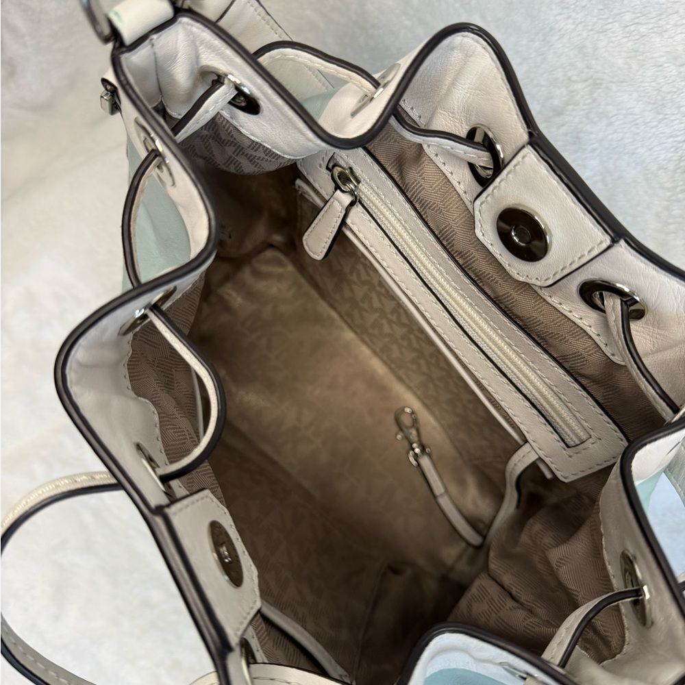 Michael Kors Dottie Color Block Bucket Bag - Picture 10 of 14